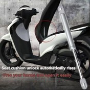 Resim Motorsiklet Koltuk Minderi Hidrolik Kaldırma Çubuğu - Dayanıklı Demir, Otomatik Yükselme & Düşme Özelliği ile Sokak Motosikletleri için Kolay Kurulum 