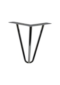 Resim Çubuk Ayak Metal 15 Cm Krom Mobilya Koltuk Ayağı Krom 