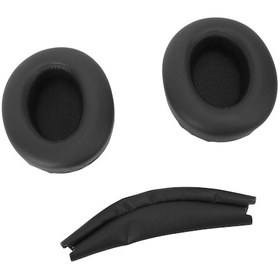 Resim Vkemall Wh-xb910n Kulaklık İçin Mavi Değişim Seti: Protein Deri Kulak Yastığı Ve Bağcıklıklı Başağziği - Ses Yalıtımı, Hafıza Köpük, Kolay Kurulum 