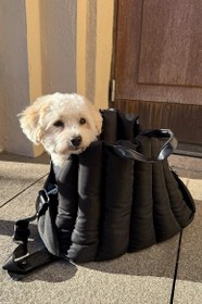 Resim Evcil Hayvan Taşıma Çantası - S ve L Beden Seçenekli, Köpek ve Kedi İçin Uygun, 10-15 kg Taşıma Kapasiteli 