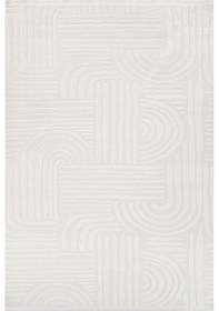 Resim Vola 2906 Yumuşak Dokulu Modern Salon Mutfak Koridor Halısı Krem Tozumaz Makine Halısı Krem 