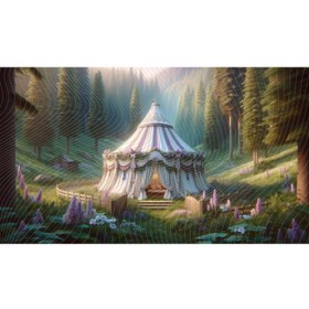 Resim Venspor Büyüleyici Orman Çadırı Temalı Arkaplan, 200x150cm, Fon, Duvar Örtüsü 