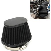 Resim 55mm Xh-un073 Mantar Kafa Stili Araba Modifiye Hava Filtresi Motosiklet Egzoz Filtresi Siyah 
