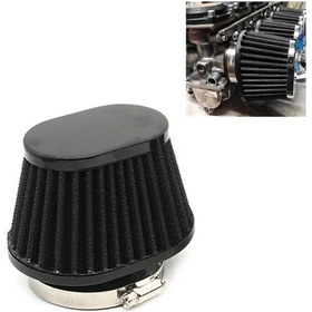 Resim 55mm Xh-un073 Mantar Kafa Stili Araba Modifiye Hava Filtresi Motosiklet Egzoz Filtresi Siyah 
