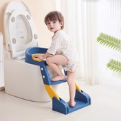 Resim 1 Adet Katlanır Tuvalet Oturağı Eğitim Klozet Oturağı Merdivenli, Katlanır Yardımcı Tuvalet Oturağı, Tuvalet Eğitmeni, Yardımcı Tuvalet, Tuvalet Oturağı Tuvalet Eğitmeni, Kaymaz Paspas Merdivenli Rahat Ve Güvenli Lazımlık Oturağı 