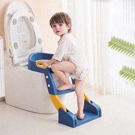 Resim 1 Adet Katlanır Tuvalet Oturağı Eğitim Klozet Oturağı Merdivenli, Katlanır Yardımcı Tuvalet Oturağı, Tuvalet Eğitmeni, Yardımcı Tuvalet, Tuvalet Oturağı Tuvalet Eğitmeni, Kaymaz Paspas Merdivenli Rahat Ve Güvenli Lazımlık Oturağı 