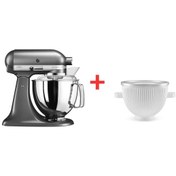 Resim Kitchenaid Artisan 5KSM175PS 4.8 L Stand Mikser + 5KSMICM Dondurma Yapma Aparat 