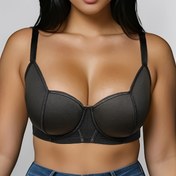 Resim Şık Büyük Beden Pembe İç Çamaşırı Seti - Kablosuz, Yaka Olmayan Sütyen, Alt Çelikli, Orta Esneklikli Kumaş, Dolgusuz, Balkon Gösterisi İçin Mükemmel, Moda Takımı|Şık İç Çamaşırı Seti|Tel Çerçeve Desteği 