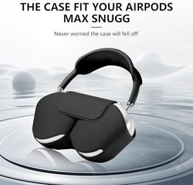 Resim Apple Airpods Max Kılıf için, Uyku Modlu Akıllı Kılıf Kapak Aksesuarları, PU Deri Tarafından Üretilen Orijinal Yedek Taşıma Çantası, Airpod Pro Max Kulaklıklar için, Siyah 