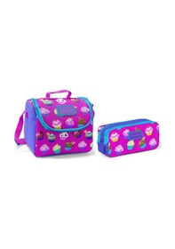 Resim Coral High Beslenme Çantası Ve Kalemlik Takım - Pembe - Cupcake - 