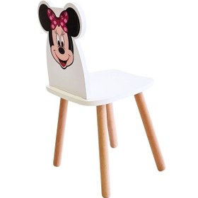 Resim Çocuk Aktivite Çalışma Sandaliyesi 4-12 Yaş Minnie Mouse Beyaz 