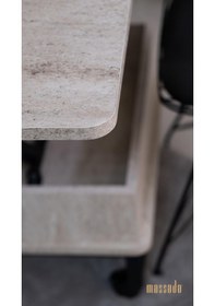 Resim Nova Akıllı Sehpa - Traverten Ahşap 