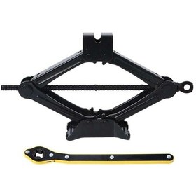 Resim Oto Lastik Değişimi İçin Kriko Set Stepne Değiştirici Siyah 