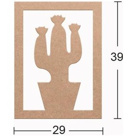 Resim Ahşap Kaktüs Pano Ds-032 