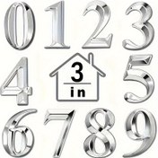 Resim 1 Adet Ev Numaraları, 3D Ev Numaraları, Posta Kutusu Numaraları, 0-9 Kendinden Yapışkanlı Ev Numaraları, Ev Çıkartmaları, Apartman, Ofis, Otel Odası 
