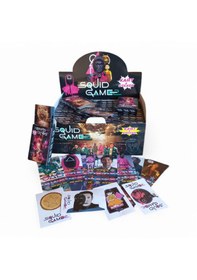 Resim Squid Game 48 Kutulu Oyun Kartları Toplam 288 Kart 48 Stickers 