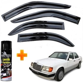 Resim Mercedes E200 Mügen Cam Rüzgarlığı 1990-1996 Arası 4 Lü Takım +500ml Lastik Parlatıcı 