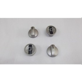 Resim Siemens Uyumlu Ocak Düğmesi Gri Renk , Set Üstü Ocak Düğme 4 Lü - 446348910 