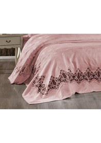 Resim Çeyiz Diyarı Stella Çift Kişilik Pike Takımı Pudra 