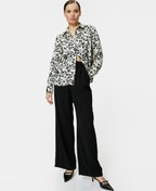 Resim Desenli Uzun Kollu Düğmeli Gömlek 