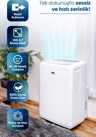 Resim Fakir Ac 120/12000 Btu Mobil/portatif/taşınabilir Uzaktan Kumandalı Klima 