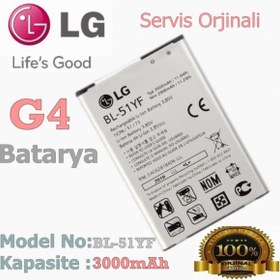 Resim Lg G4 Batarya BL-51YF H815 G4 Stylus H542Tr Uyumlu Yedek Batarya Servis 