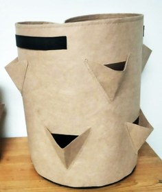 Resim Youmex Büyük Boy 8 Delikli Felt Bitki Çanta, 43l/10 Galon, Kahverengi, Çilek Ve Otlar İçin, Su Geçirmez, Taşınabilir Bahçe Çantası 