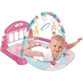 Resim Bebek Piyanolu Yer Oyun Minderi Pembe 