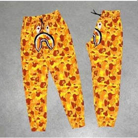 Resim Unisex Pubg Bape X Shark Eşofman Altı - Sarı 001 