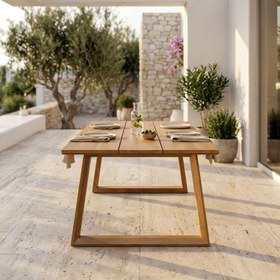 Resim Cira Bahçe Masası - 200x100x75 / İroko 
