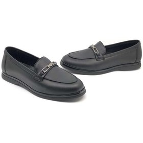 Resim Greyder 33650 Zn Deri Comfort Casual Kadın Ayakkabı Siyah 