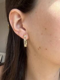 Resim Işıltılı Tasarım Form Küpe 