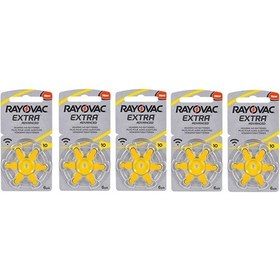 Resim Rayovac Extra Advanced 10 PR70 Numara Kulaklık Pili 6'lı 5 Paket 