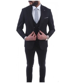 Resim Jan Carlucci Slimfit Yelekli Drop 6 Takım (513704084) Siyah 