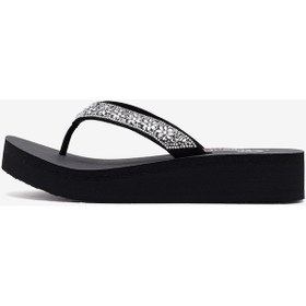 Resim Skechers Vinyasa - Wild Daisies Kadın Siyah Sandalet 119638 Blk Siyah 