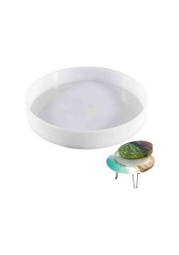 Resim Epoksi Silikon Yuvarlak Yerli Sehpa Kalıbı 40 Cm 