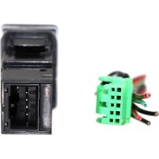 Resim 5x 4 Kutuplu 12 V Basmalı Düğme Anahtarı, Sis Farları Için LED Arka Plan Gösterge Işıkları ile Drl LED Işık Çubuğu (33X22MM) (Yurt Dışından) 