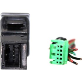 Resim 5x 4 Kutuplu 12 V Basmalı Düğme Anahtarı, Sis Farları Için LED Arka Plan Gösterge Işıkları ile Drl LED Işık Çubuğu (33X22MM) (Yurt Dışından) 