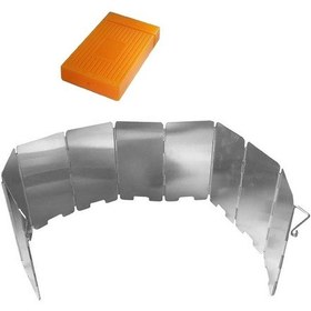 Resim Dolıty Katlanabilir 9 Tabak Brülör Soba Rüzgar Kalkanı Ön Gümüş 