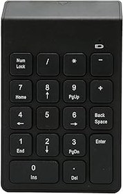 Resim Vvikizy Çikolata Tuşlu 2.4G Kablosuz Sayısal Tuş Takımı, Muhasebeci Için 18 Tuşlu Numpad, 10 Için Ergonomik Tasarım, 32,8 Ft İletim Mesafesi Ile 