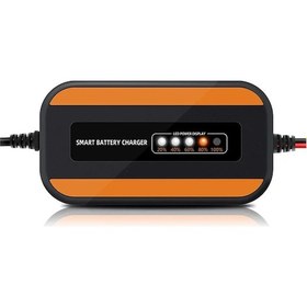 Resim Akıllı Hızlı Araba Pil Şarj Cihazı Lcd Ekran 12v 3a Otomobil Aküsü Pil Şarj Eu-plug 