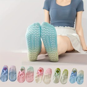 Resim 1 Çift Kız Çocuk Atletik Çorap, Gençlik Spor Çorapları, %100 Polyester, Kaymaz Yoga Çorapları, Tüm Mevsimler İçin Uygun, Yumuşak ve Rahat Elastik, Spor Çorapları 