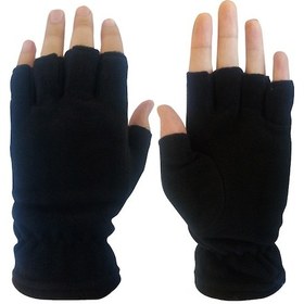 Resim Savex.006 Polar Yarım Parmak Eldiven Siyah Çok Renkli 