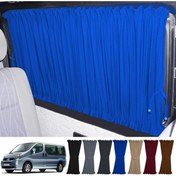 Resim Oto Pandami Renault Trafic 2001-2014 Uyumlu Mavi Raylı Oto Perde Takımı 
