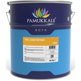 Resim Pamukkale Yol Çizgi Boyası Solvent Bazlı 20 Kg Ral 7004 Sinyal Grisi 
