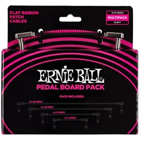Resim Ernie Ball P06224 - Flat Ribbon Patch Kablosu Pedalboard Çoklu Paket 