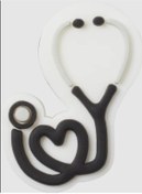 Resim Crocs Jibbitz Heart Stethoscope Charms Ayakkabı Terlik Süsü 10010362 Crocs