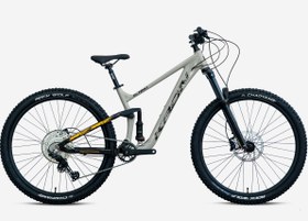 Resim Kron El Nino 29 Jant Full Süspansiyon Alüminyum Kadro Enduro Bisikleti 11S Freeride Bisiklet Bej 