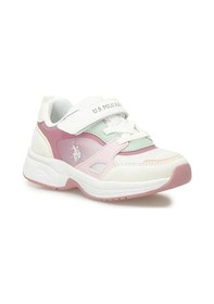 Resim U.s. Polo Assn. Lesser 5fx Erkek Çocuk Spor Ayakkabı Beyaz Pudra Beyaz Pudra 