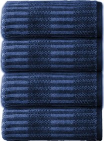 Resim Özdilek Striscai 50x90 Cm El-yüz Havlusu 4'lü Lacivert Çok Renkli 